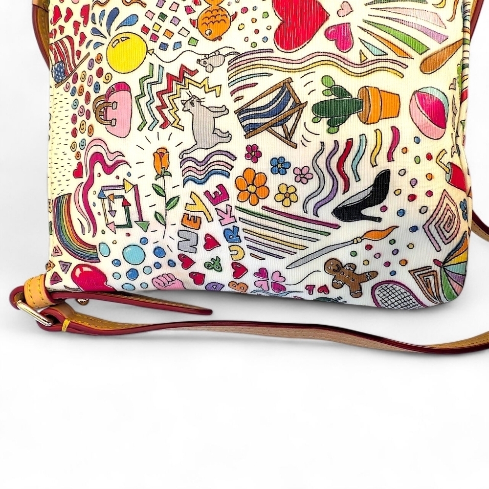 Dooney & Bourke Artist Series Doodle Crossbody Bag - Picture 5 of 15
